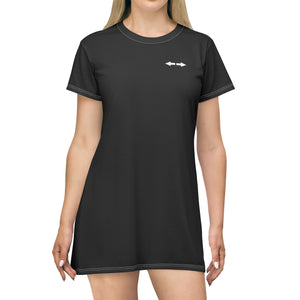 Elegant T-shirt Dress - Black