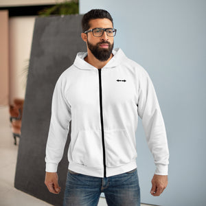 Classic Fit Zip Up Logo Hoodie