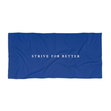 Load image into Gallery viewer, Signature Motto Beach Towel - Blue
