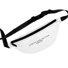 Load image into Gallery viewer, Signature Motto Fanny Pack - White
