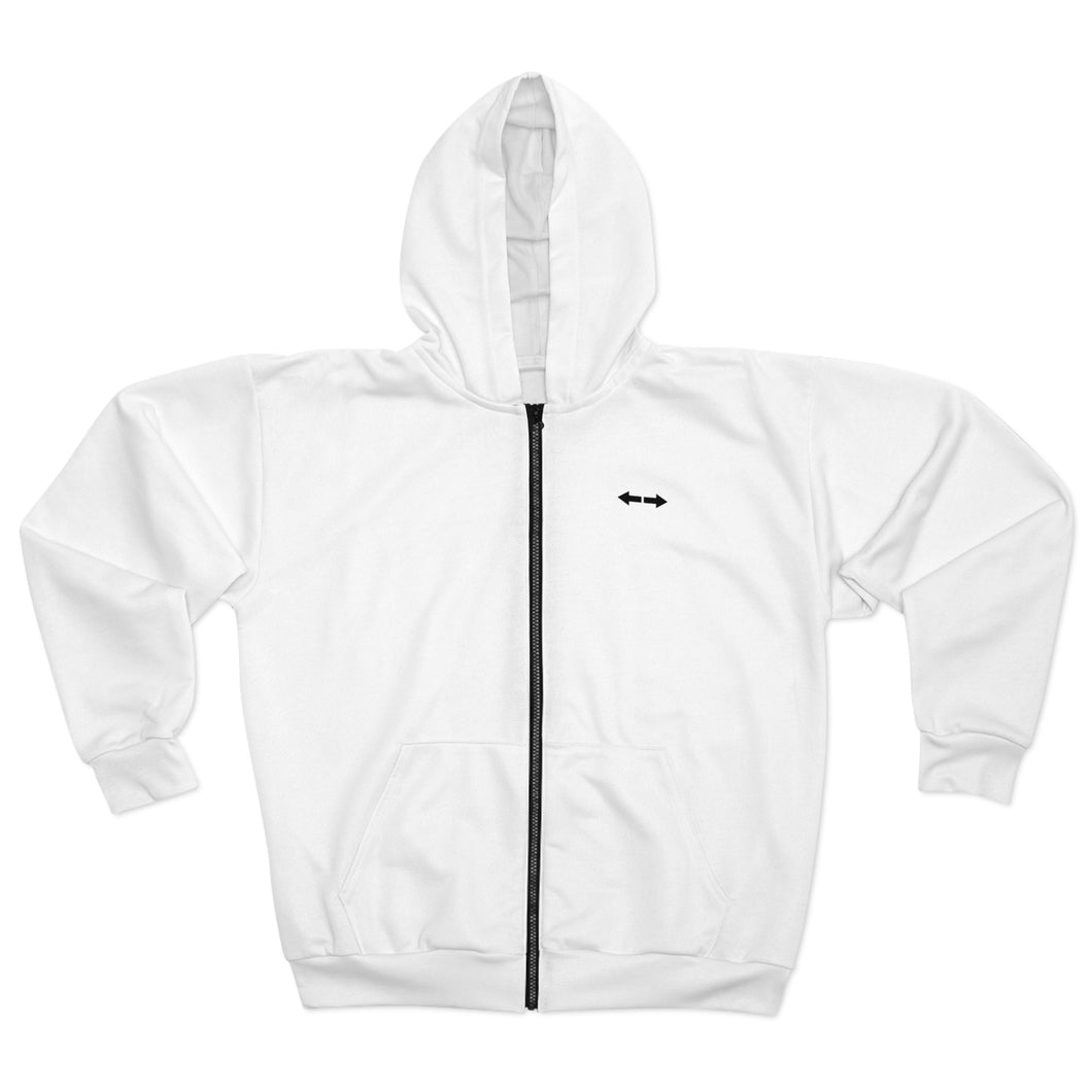 Classic Fit Zip Up Logo Hoodie