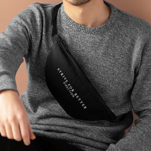 Signature Motto Fanny Pack - Black