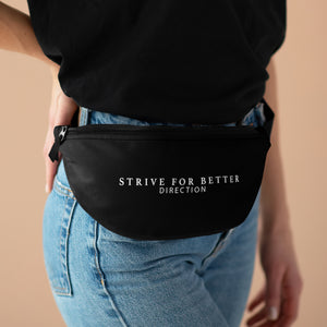 Signature Motto Fanny Pack - Black