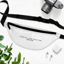 Load image into Gallery viewer, Signature Motto Fanny Pack - White
