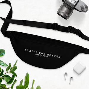 Signature Motto Fanny Pack - Black