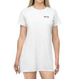 Elegant T-Shirt Dress - White