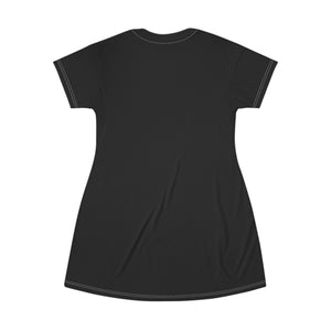 Elegant T-shirt Dress - Black