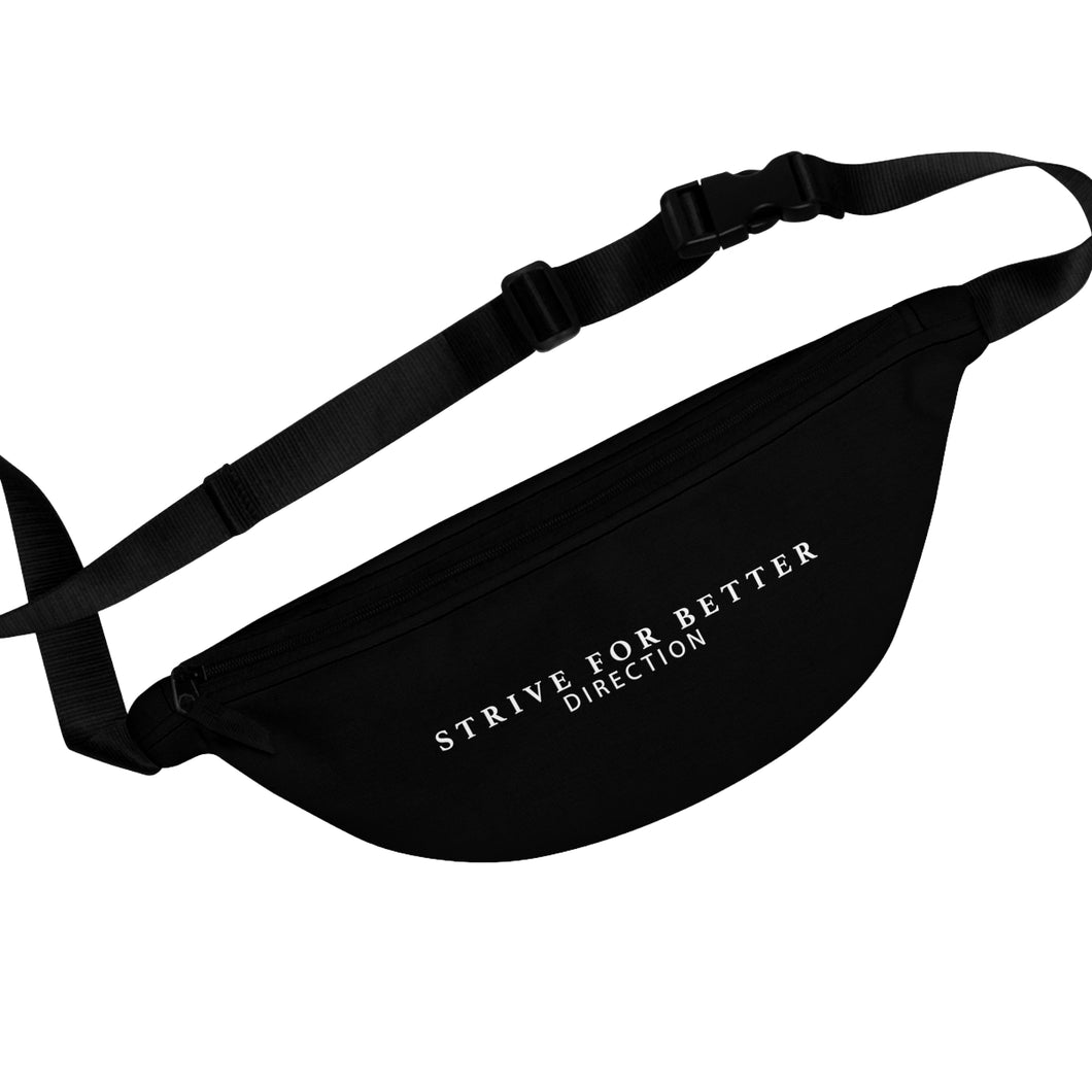 Signature Motto Fanny Pack - Black