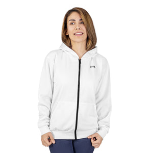 Classic Fit Zip Up Logo Hoodie