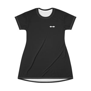 Elegant T-shirt Dress - Black